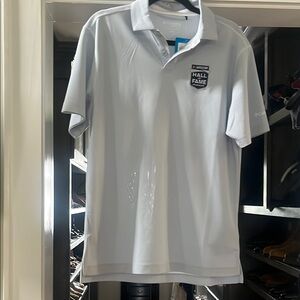 Columbia Gray Polo Shirt NASCAR Hall of fame - size M - NWT